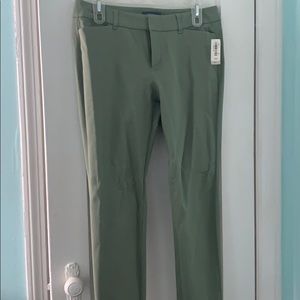 Green pixie cut pants